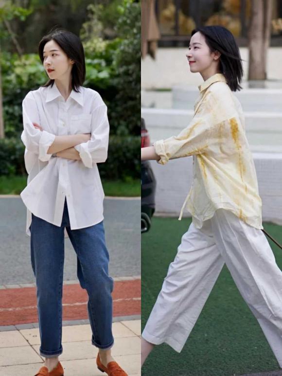 áo sơ mi, thời trang xuân hè, mẹo phối đồ